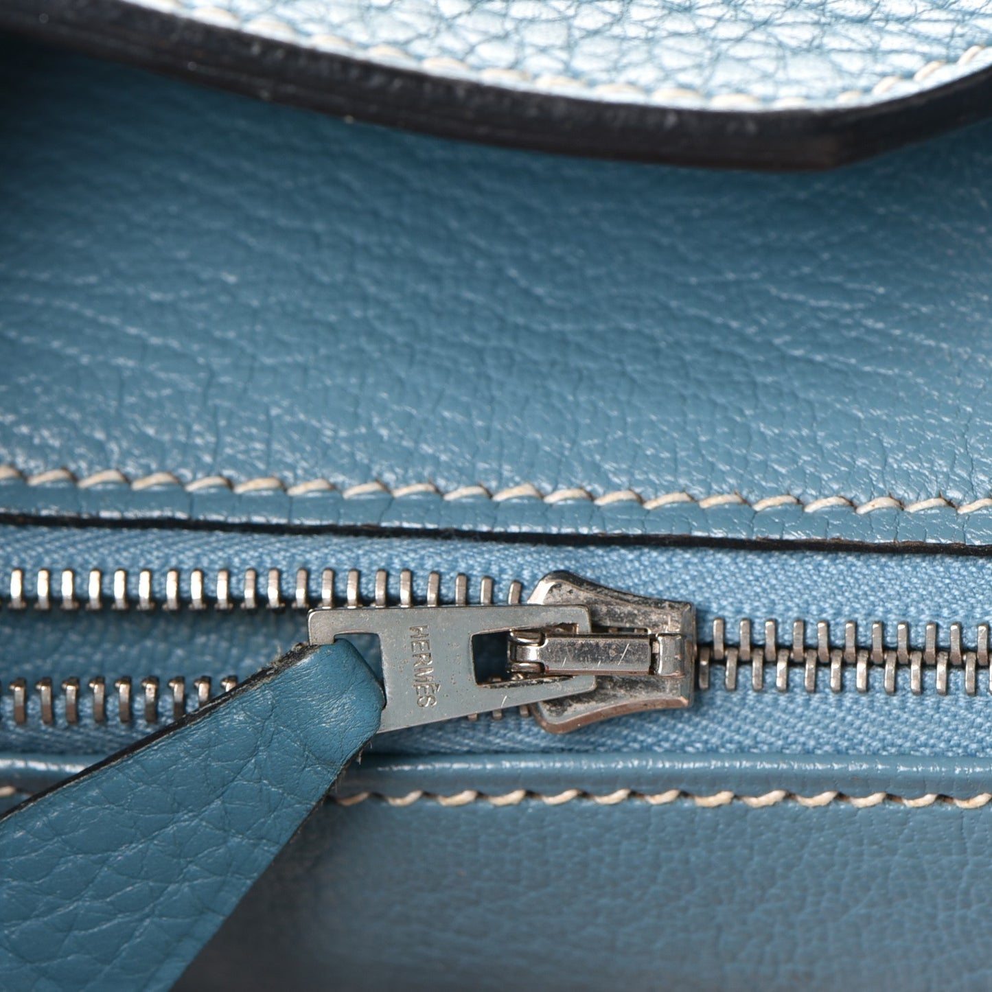 Taurillon Clemence Birkin 35 Blue Jean