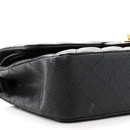 Chanel Caviar Quilted Medium Double Flap Black 8 of 10