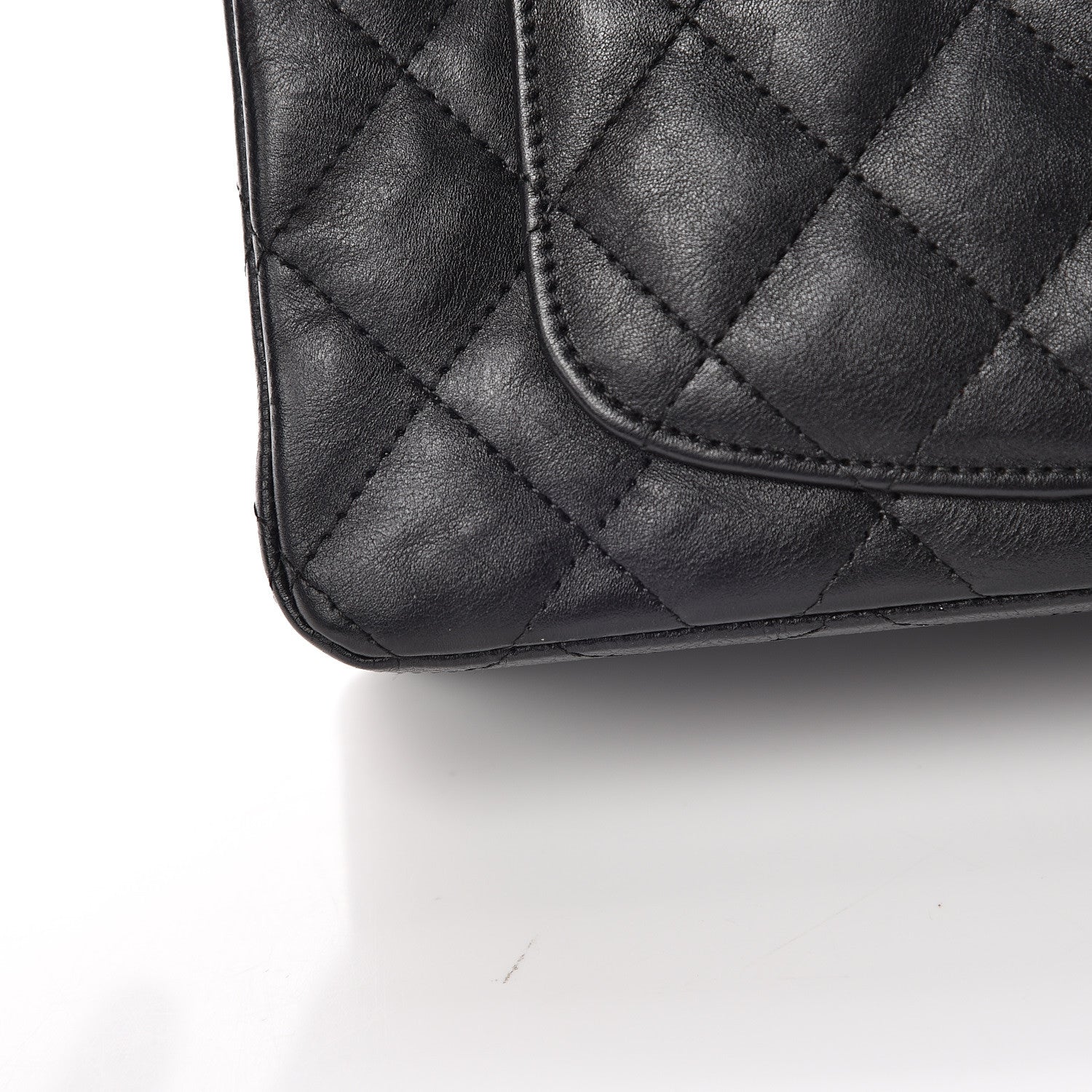 Chanel Crumpled Calfskin Quilted Mini Rectangular Flap So Black 11 of 12