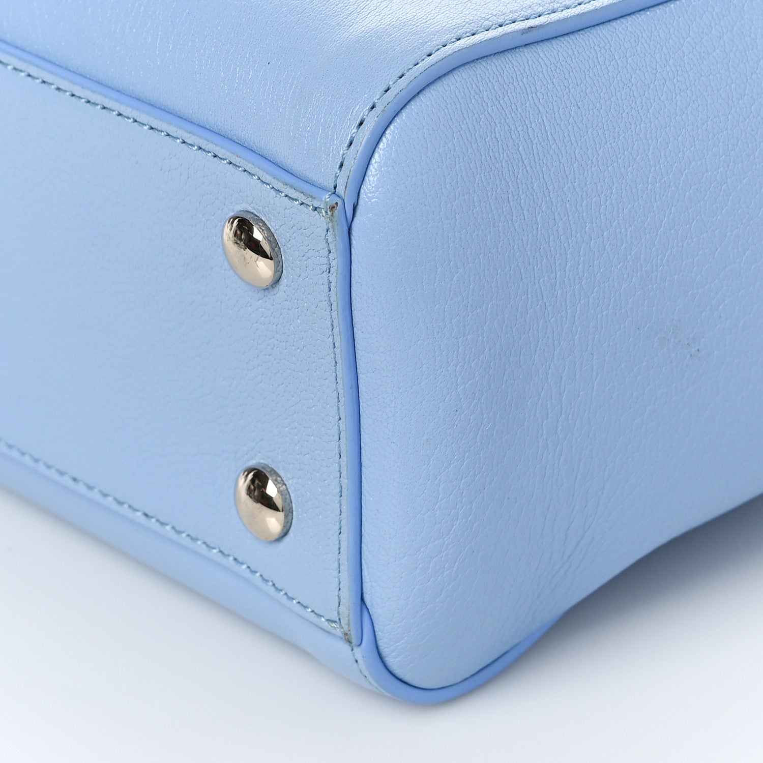 Versace Calfskin Small Signature Bag Light Blue 9 of 9