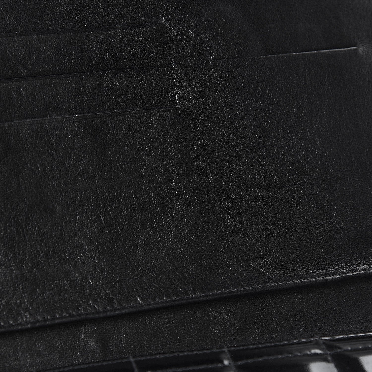 Chanel Patent Chocolate Bar Clutch Black 9 of 13