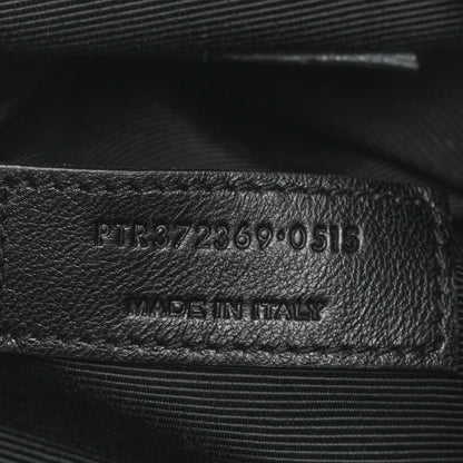 Saint Laurent Calfskin Fringe Small Monogram Bucket Bag Black 7 of 11