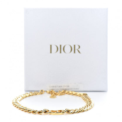 Christian Dior Metal Danseuse Etoile Chain Choker Necklace Gold 5 of 5