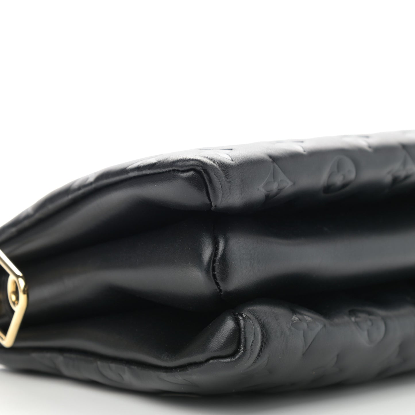 Lambskin Embossed Monogram Coussin PM Black