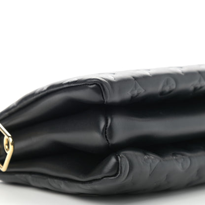 Louis Vuitton Lambskin Embossed Monogram Coussin PM Black 10 of 10