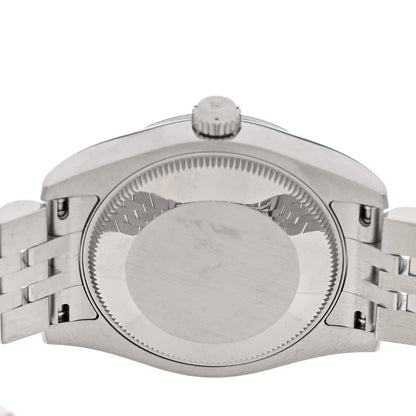 Rolex Stainless Steel 18K White Gold Diamond 31mm Oyster Perpetual Datejust Watch Silver 178274 4 of 5