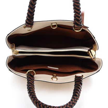 Louis Vuitton Empreinte Braided Montaigne MM Creme Beige Caramel 6 of 11