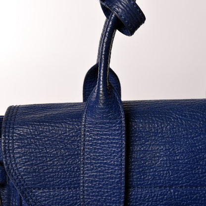 3.1 Phillip Lim 3.1 Textured Calfskin Large Pashli Satchel Cobalt 25 of 26
