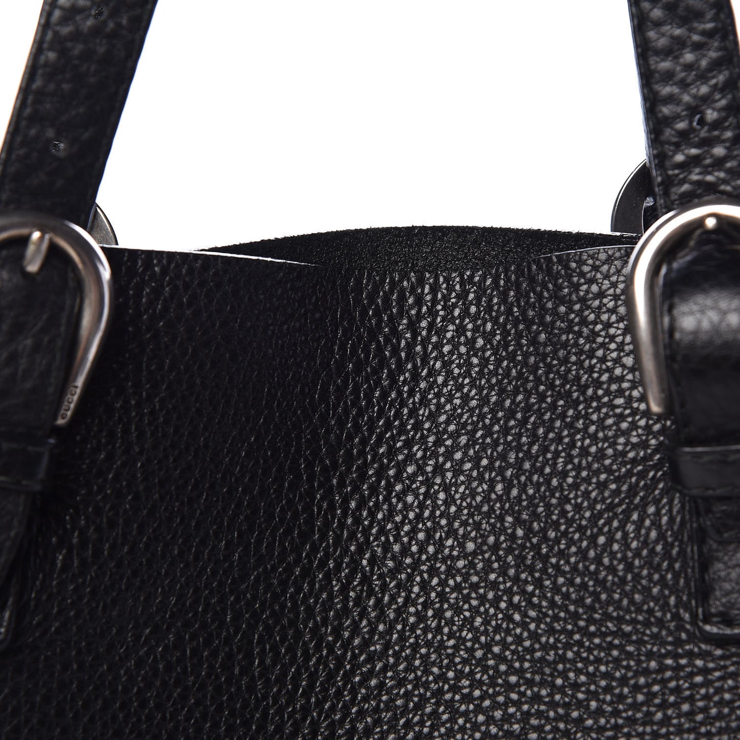 Pebbled Calfskin Large Tote Black