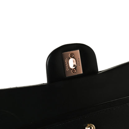 Chanel Lambskin Quilted Small Double Flap Black 12 of 14