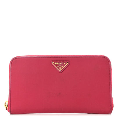 Prada Tessuto Nylon Zip Around Wallet Ibisco 1 of 12