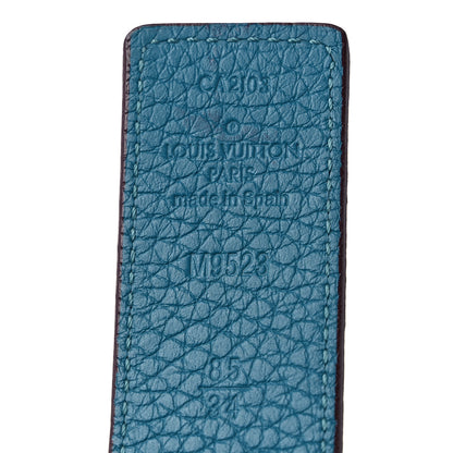 Louis Vuitton Taurillon Calfskin 30mm LV Initiales Reversible Belt 85 34 Black Navy 3 of 6