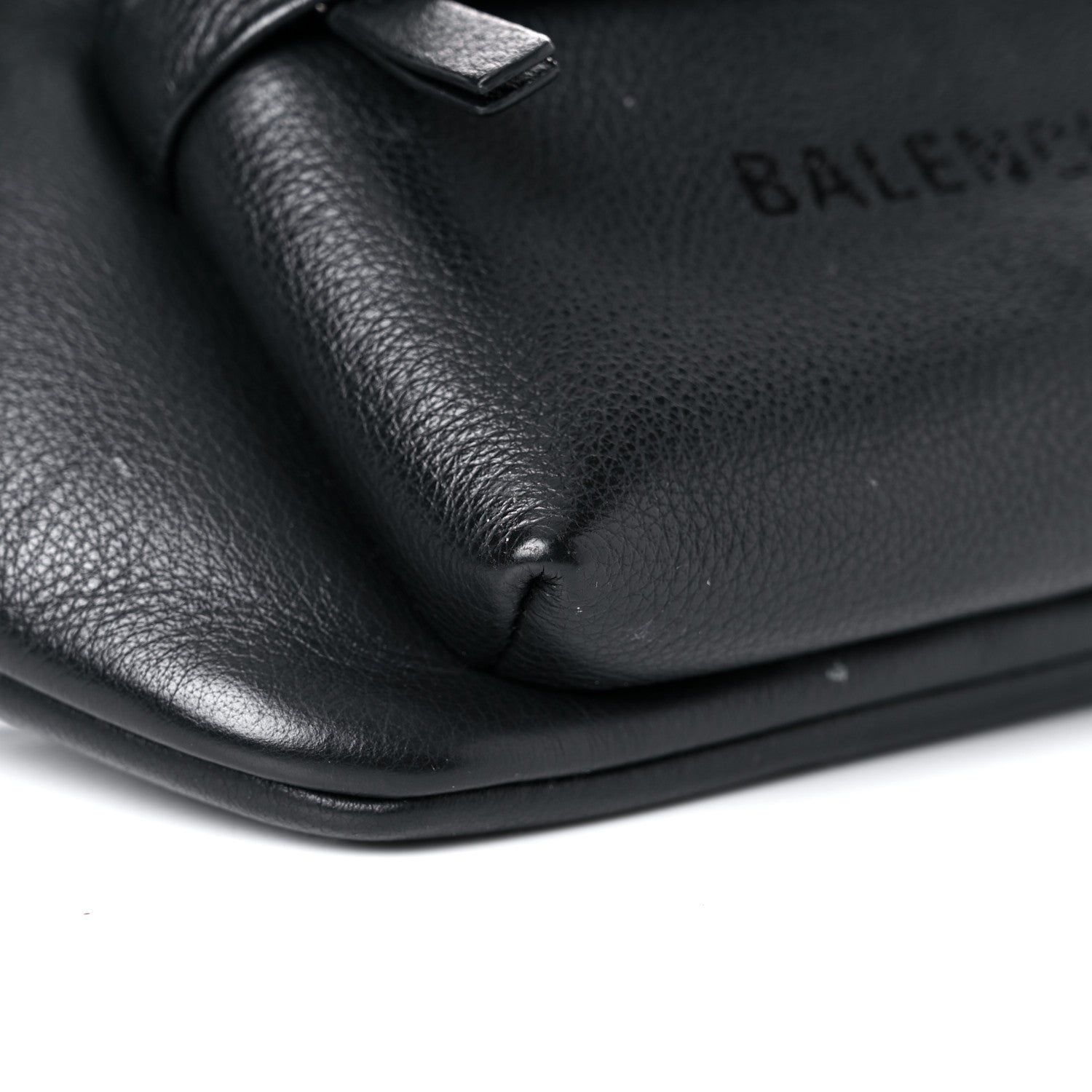 Balenciaga Smooth Calfskin Logo Large Everyday Beltpack Black 7 of 13