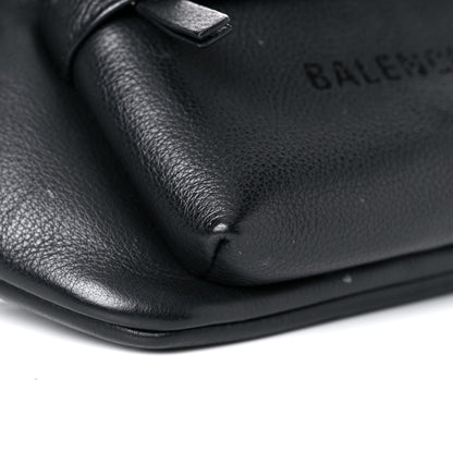 Balenciaga Smooth Calfskin Logo Large Everyday Beltpack Black 7 of 13