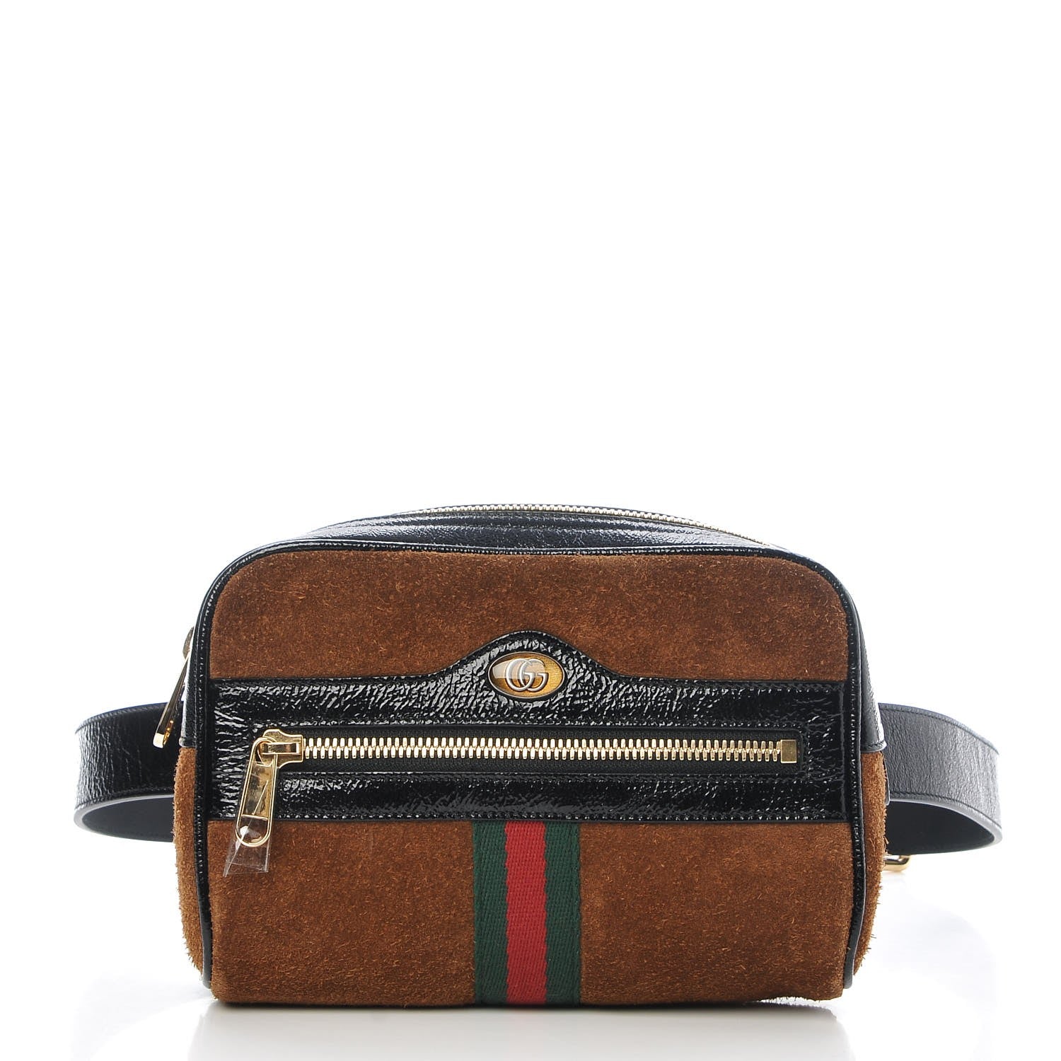 Gucci Suede Small Ophidia Belt Bag 95 38 Brown 1 of 8