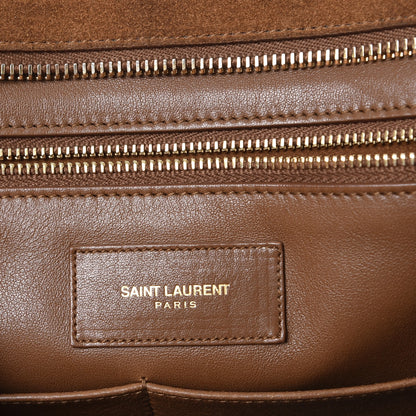 Saint Laurent Suede Medium Classic Y Cabas Light Ocre 6 of 26