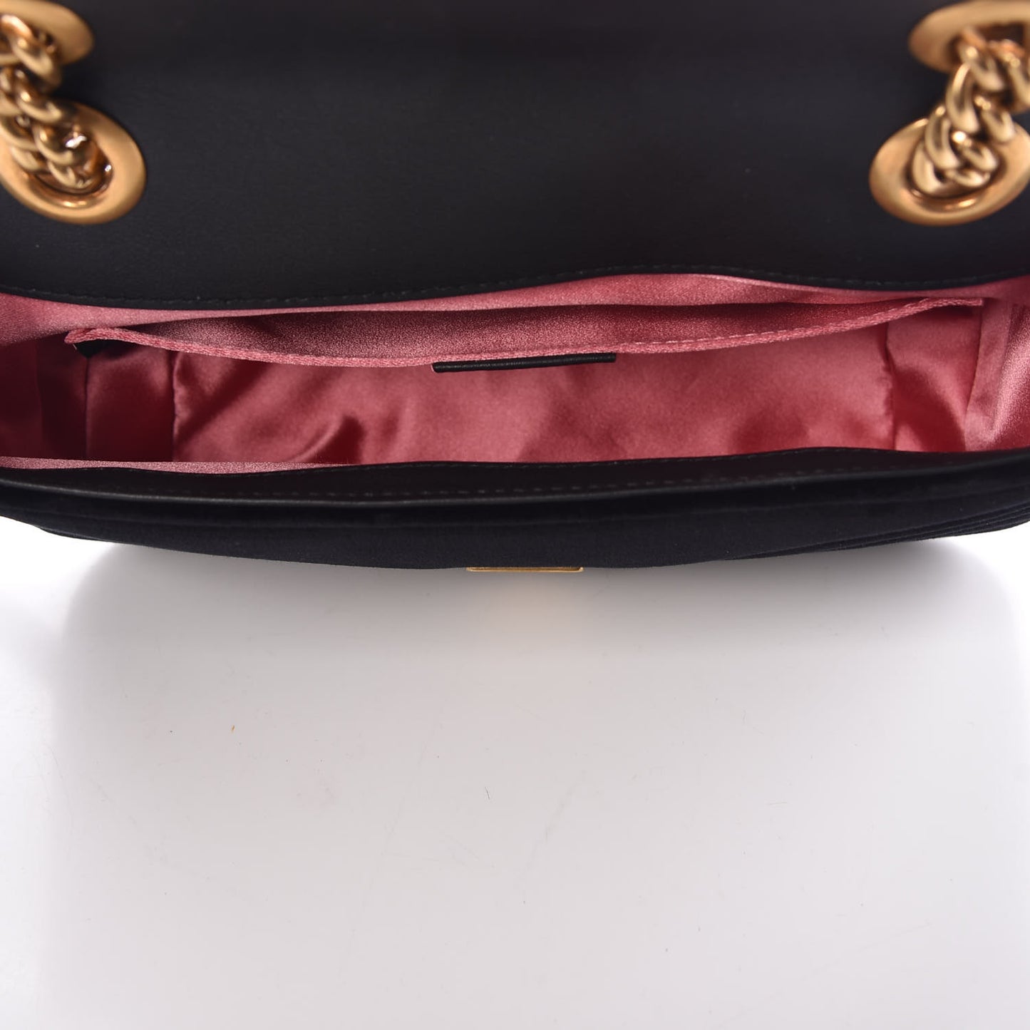 Velvet Matelasse Mini GG Marmont Shoulder Bag Black