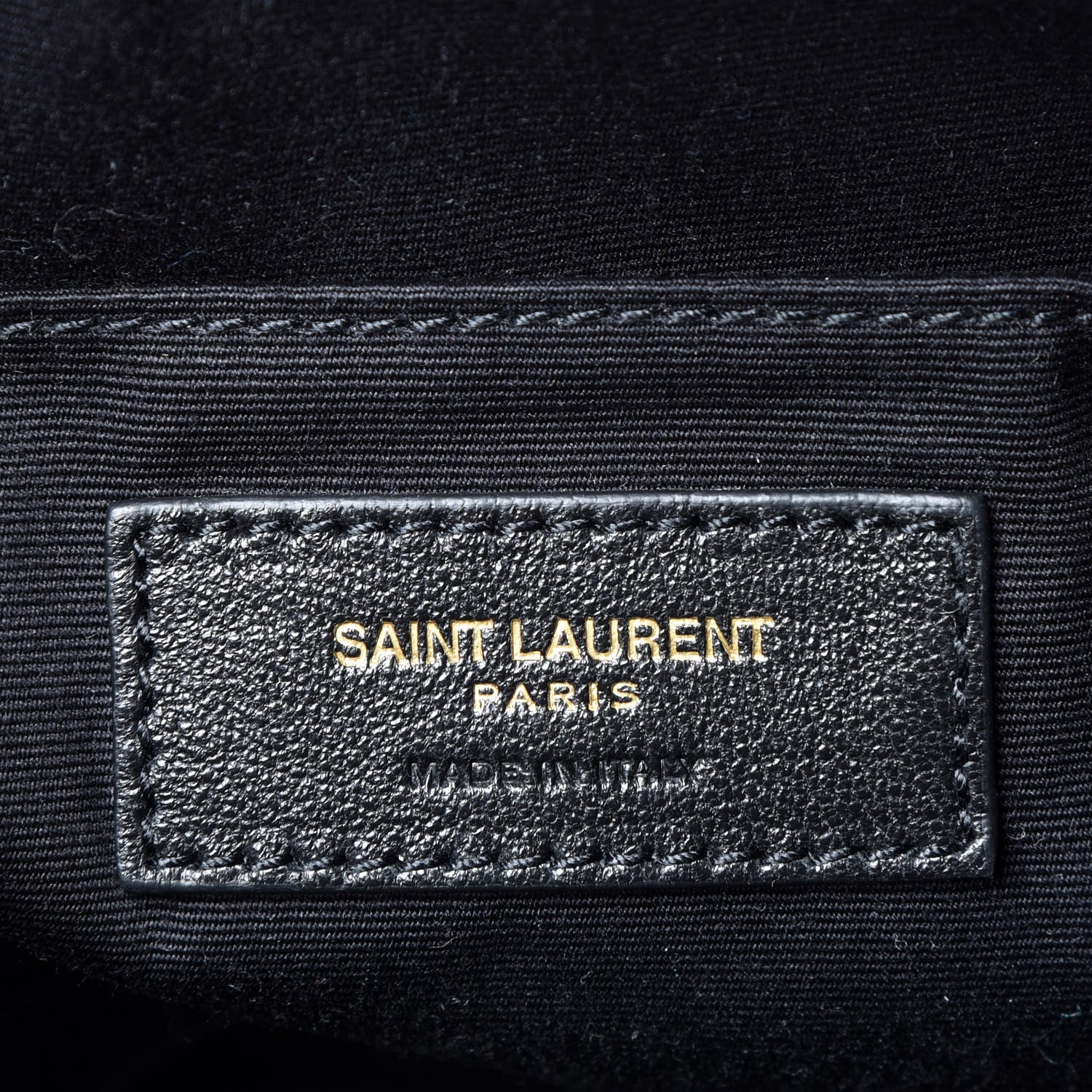 Saint Laurent Calfskin Matelasse Monogram Lou Camera Bag Black 5 of 12