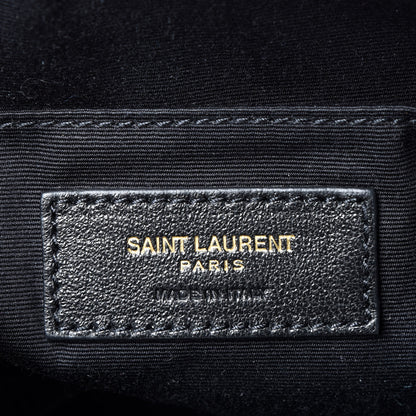 Saint Laurent Calfskin Matelasse Monogram Lou Camera Bag Black 5 of 12
