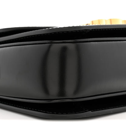 Celine Shiny Calfskin Teen Triomphe Black 9 of 10