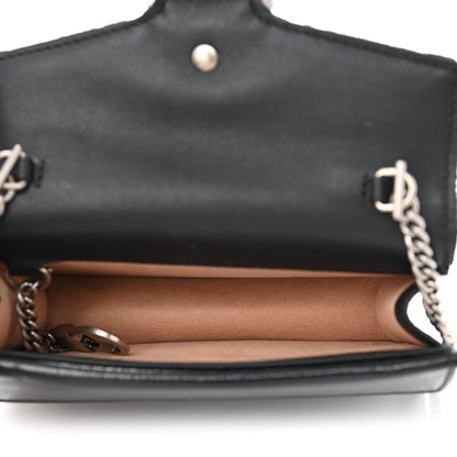 Gucci Velvet GG Monogram Super Mini Dionysus Shoulder Bag Blue Beige Black 5 of 7