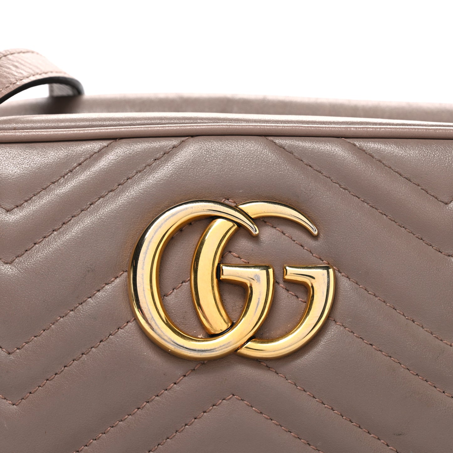 Calfskin Matelasse Small GG Marmont Chain Shoulder Bag Porcelain Rose