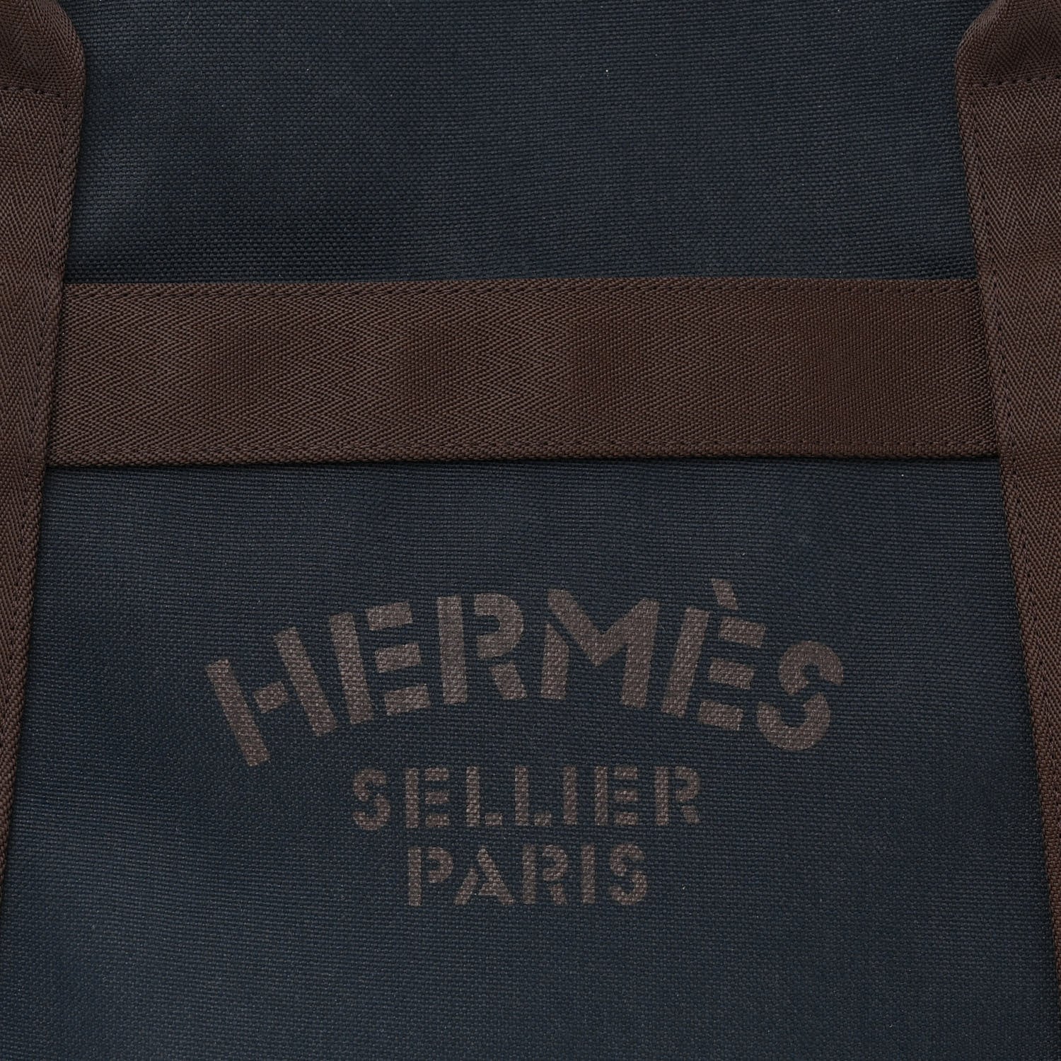Hermes Canvas The Grooming Bag Bleu Navy Feu 11 of 15