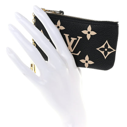 Louis Vuitton Empreinte Monogram Giant Key Pouch Black Beige 2 of 8