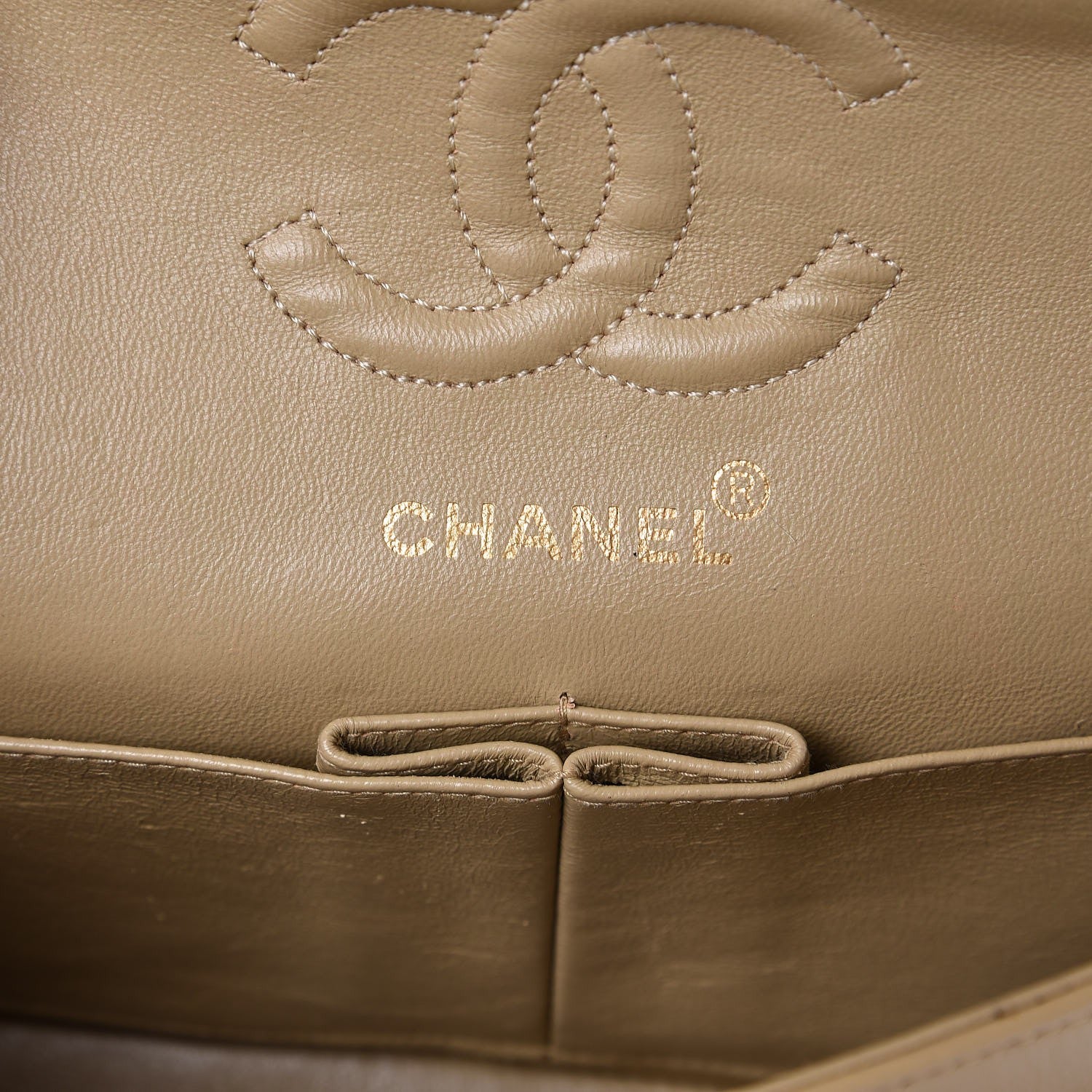 Chanel Lambskin Quilted Small Double Flap Beige 7 of 11