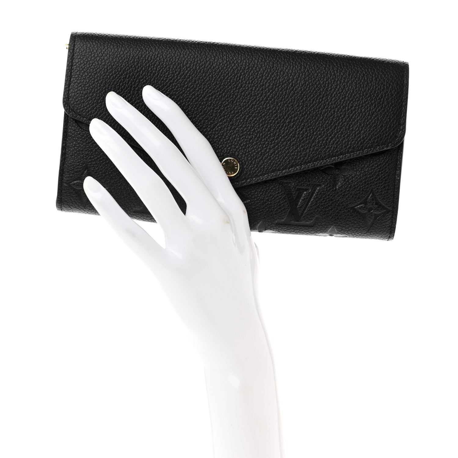 Louis Vuitton Empreinte Sarah Wallet NM Black 2 of 7