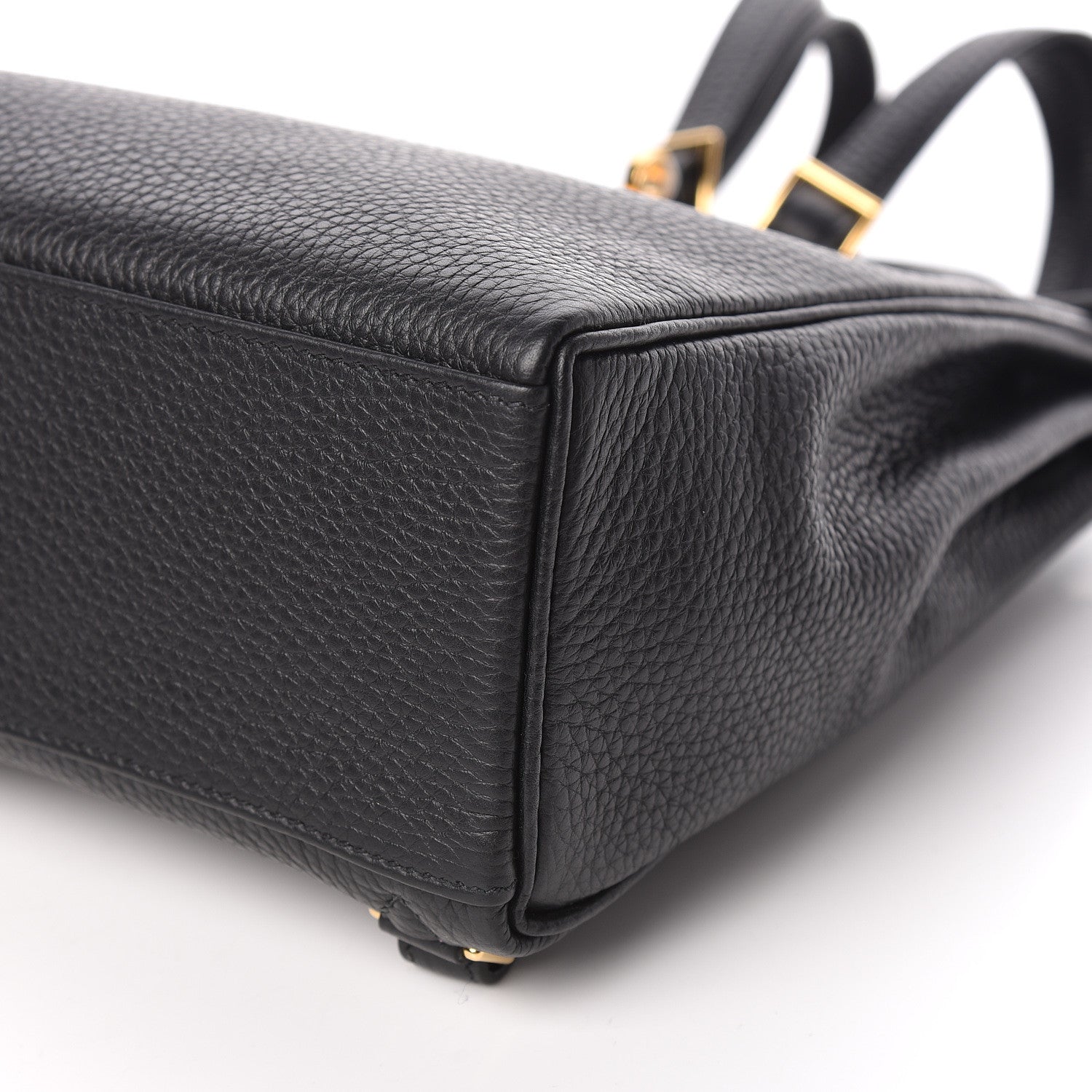 Hermes Taurillon Clemence Kelly Ado Backpack Black 6 of 13