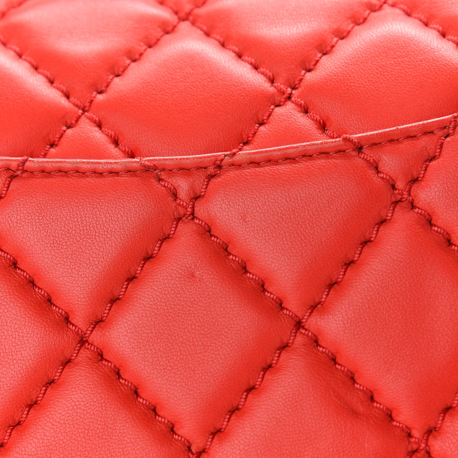 Chanel Lambskin Quilted Medium Easy Carry Flap Red 11 of 11