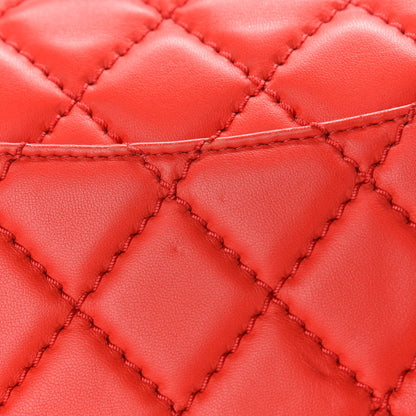 Chanel Lambskin Quilted Medium Easy Carry Flap Red 11 of 11