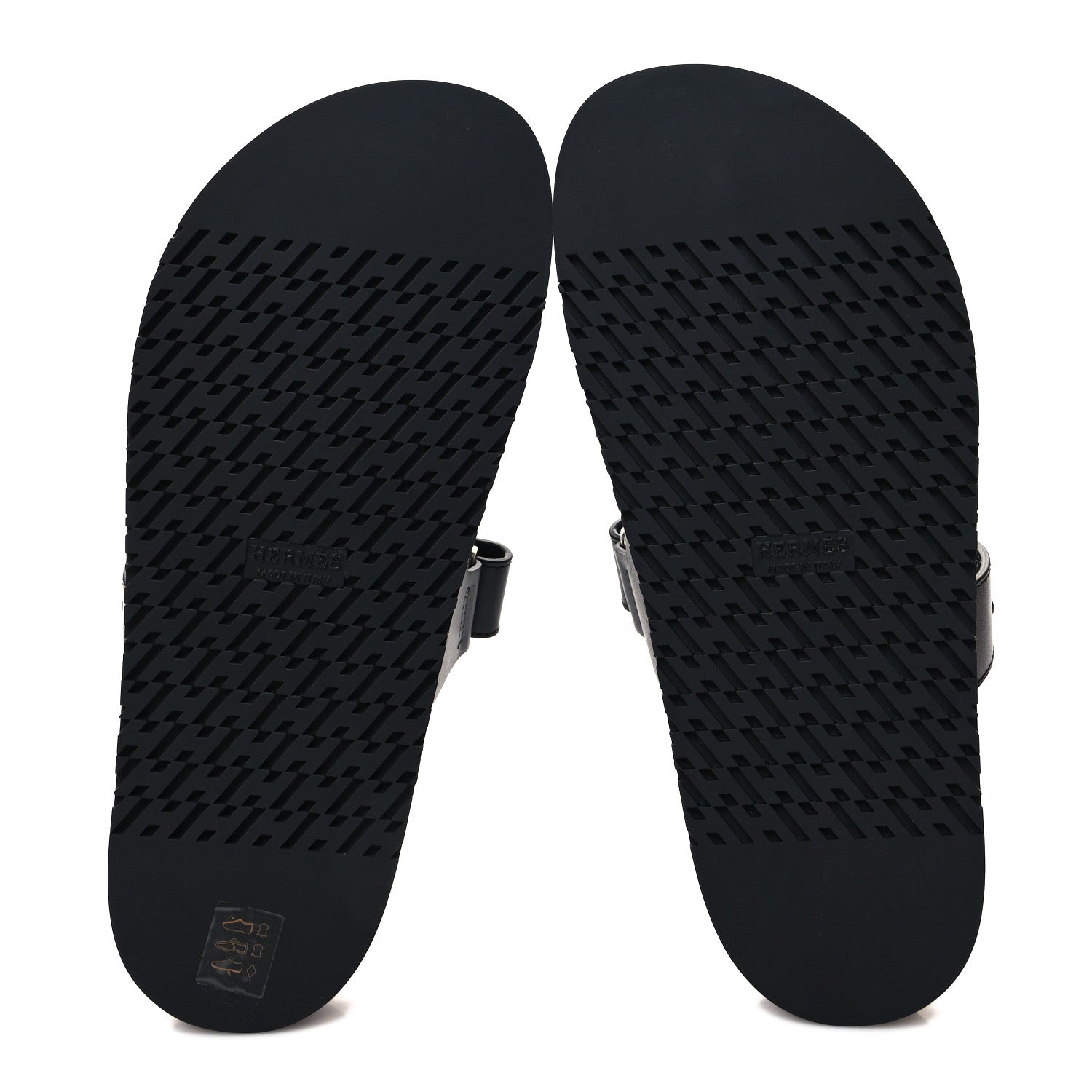Hermes Calfskin Womens Chypre Sandals 39 Black 5 of 9