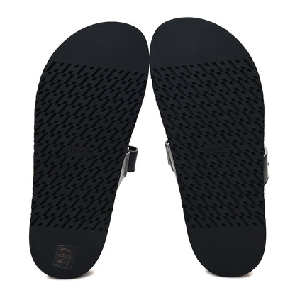 Hermes Calfskin Womens Chypre Sandals 39 Black 5 of 9