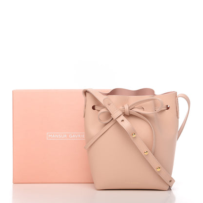 Mansur Gavriel Calfskin Mini Mini Bucket Bag Rosa 10 of 10