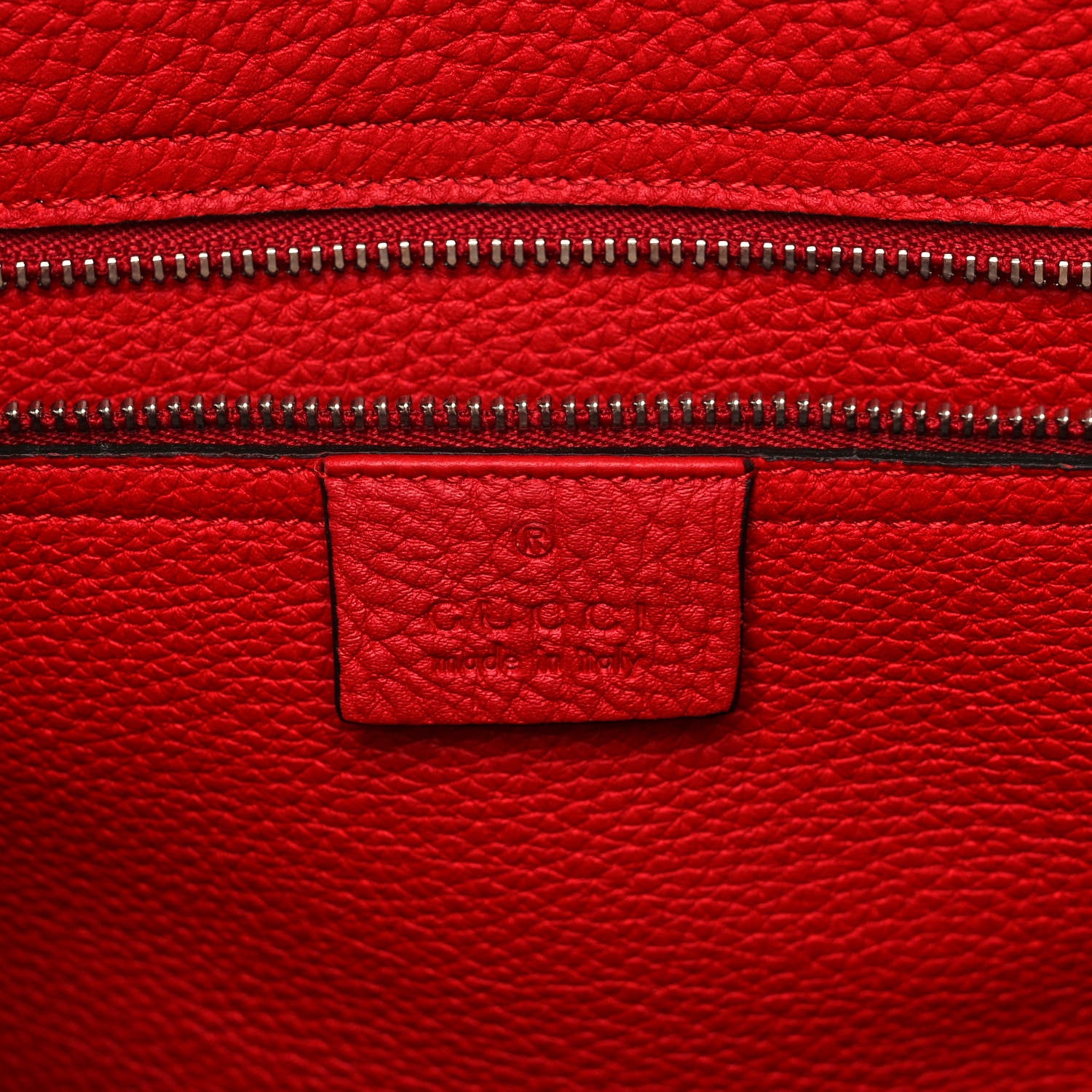 Gucci Soft Calfskin Medium Jackie Top Handle Bag Hibiscus Red 6 of 12
