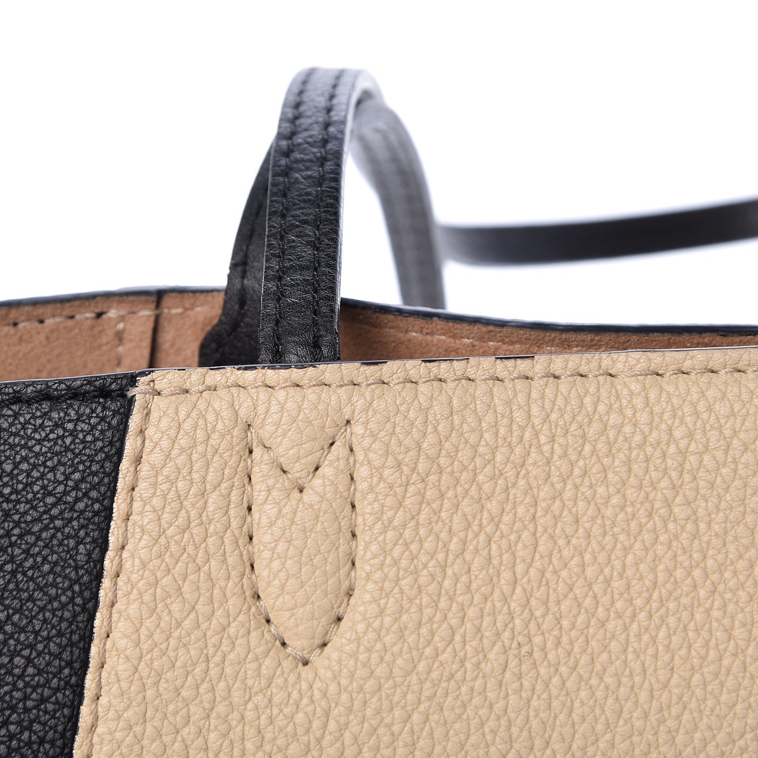 Louis Vuitton Calfskin Lockme Cabas Vanille Black 17 of 18