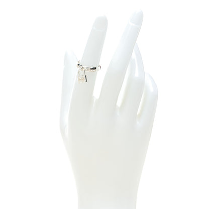 Tiffany Sterling Silver 1837 Lock Charm Ring 50 5.5 2 of 4