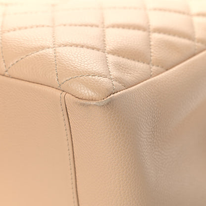 Chanel Caviar Quilted Grand Shopping Tote GST Beige 8 of 14