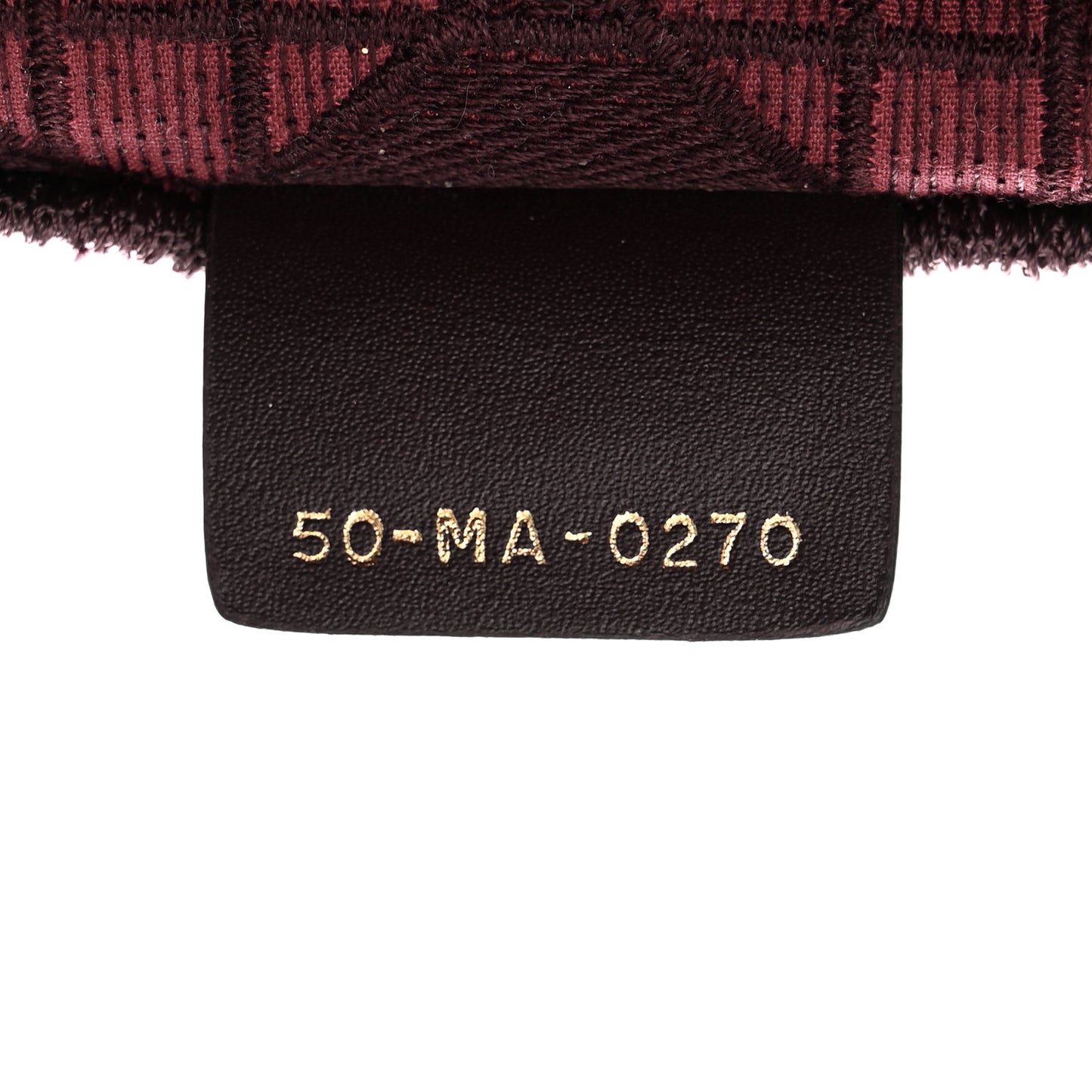 Velvet Cannage Large Book Tote Burgundy