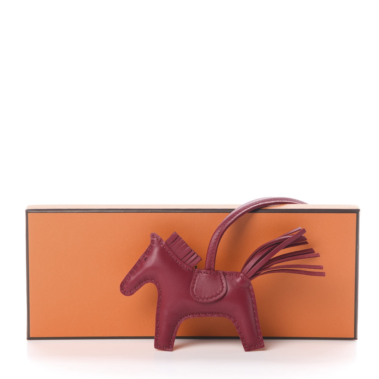Milo Lambskin Grigri Rodeo Horse Bag Charm PM Rubis
