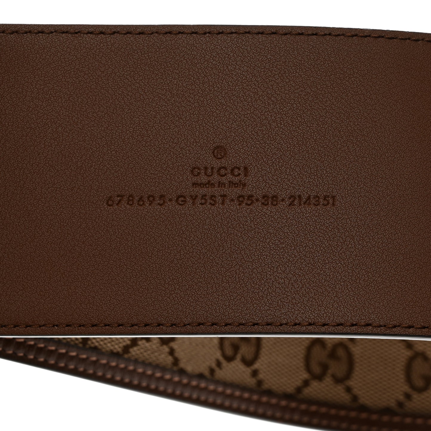 GG Supreme Monogram Equestrian Wide Belt 95 38 Brown