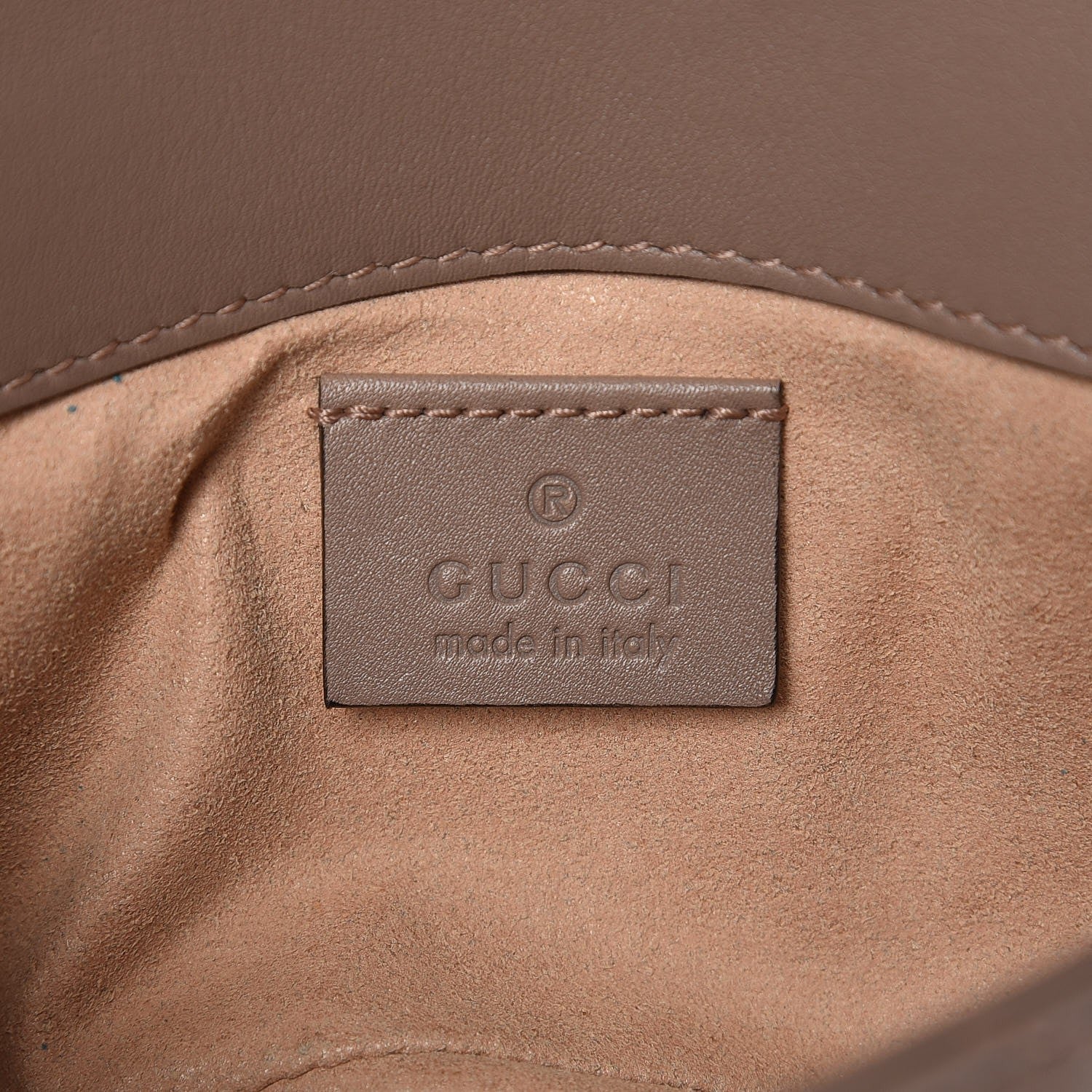 Gucci Calfskin Matelasse Super Mini GG Marmont Shoulder Bag Porcelain Rose 5 of 9