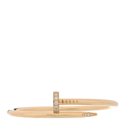 Cartier 18K Yellow Gold Diamond Juste Un Clou Bracelet 16 1 of 3