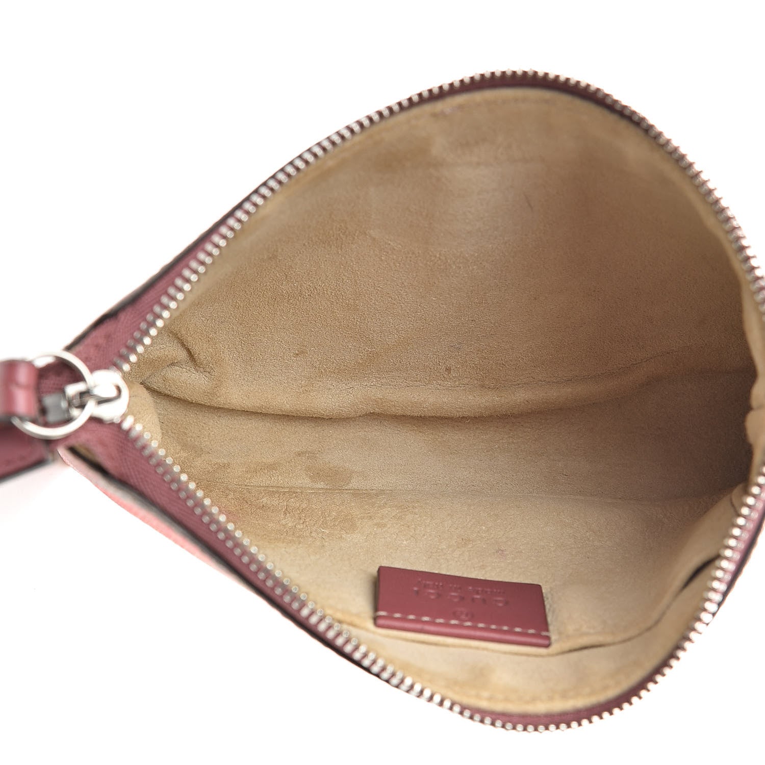 Gucci GG Supreme Monogram Blooms Pouch Beige Multicolor Dry Rose 5 of 10