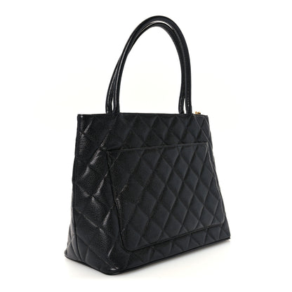 Chanel Caviar Quilted Medallion Tote Black 2 of 9