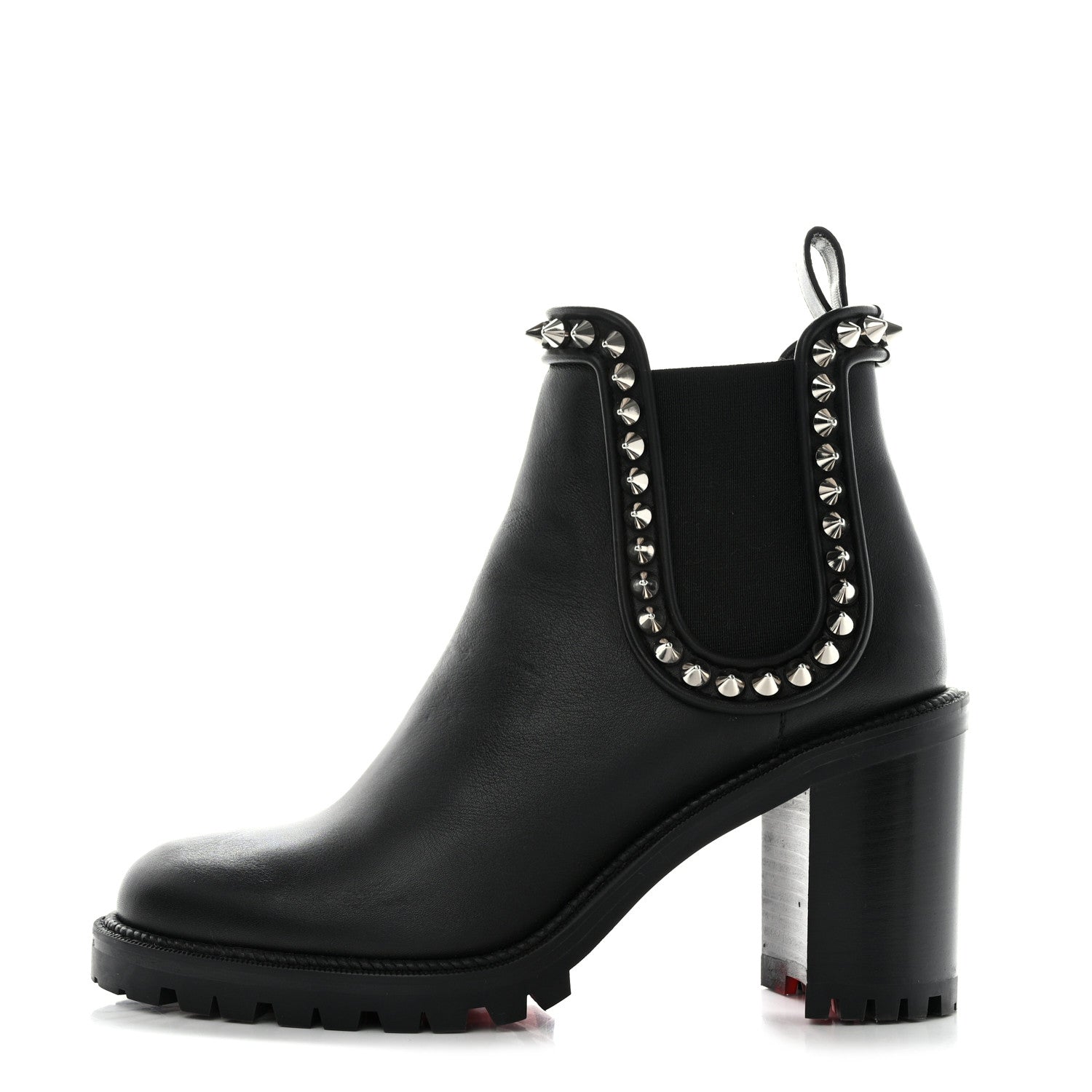 Christian Louboutin Nappa Spiked Capahutta 70 Chelsea Boots 40 Black 1 of 10