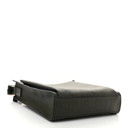 Fendi Zucca Spalmati Messenger Bag Green 4 of 10