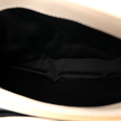 Saint Laurent Cotton Gauze Y Quilted Monogram Small Loulou Chain Satchel Vanilla Ice 5 of 10